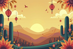 Desert Landscape Background Wallpaper Product Image 1