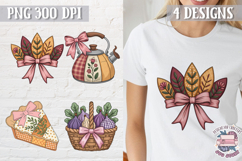 Fall Patchwork Clipart PNG Sublimation 4 Designs Product Image 1