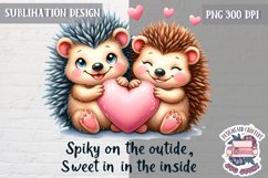 Valentine Love Animals Cute Quote Sublimation Design PNG Product Image 1