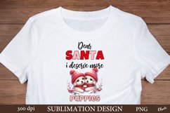 Dog Quote Tshirt Sublimation. Christmas Dog Saying Product Image 1