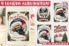 Christmas Vintage Quote Clipart PNG Sublimation 4 Design Product Image 1