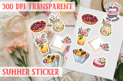 Summer sticker Cute flowers Love Picnic Beach Spring Product Image 1