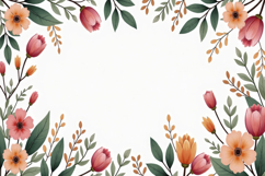 Floral Frame Background Product Image 1