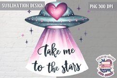 Valentine&#039;s Sublimation Design PNG Cute Space Astronauts Product Image 1