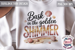 Summer Beach Sea Quote Watercolor Sublimation PNG Product Image 1