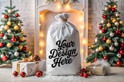 Christmas Santa Sack Mockup - Christmas Template JPG File Product Image 1