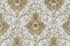 Vintage Style Damask Background Wallpaper Product Image 1