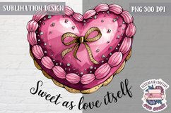 St Valentine’s Coquette Bow PNG Holidays Funny Watercolor Product Image 1