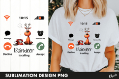 Santa Calling Tshirt PNG, Christmas Tshirt Design PNG Product Image 1