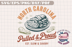 USA STATE America Vintage SVG Monochrome Design Food Product Image 1