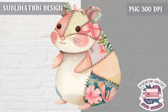 Cute Patchwork Animal Sublimation Design PNG kids t-shirt Product Image 1