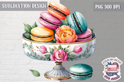 Easter sweetness Sublimation PNG Cake Cup Bunny Flowers Product Image 1