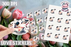 Love sticker Sheet Valentine Day Lovers Cute PNG Spice Product Image 1