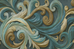 Ornate Leaf Background Product Image 1