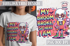 Halloween Skeleton Clipart PNG Sublimation Colored Sarcastic Product Image 1