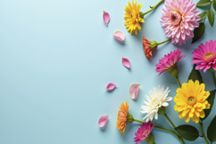 Colorful Flowers Background Wallpaper Product Image 1