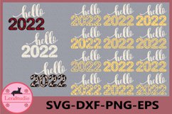 Hello 2022 Svg, New Years 2022 Svg, Cut Files Product Image 1