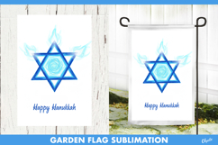 Hanukkah Garden Flag, Happy Hanukkah Sublimation PNG Product Image 1