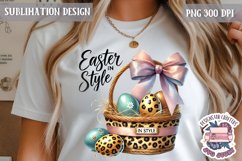 Easter Bunny Leopard Print PNG Holidays Spring Cute Animals Product Image 1