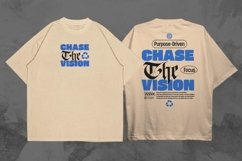 Chase the Vision Streetwear Typographic T-shirt Design Product Image 1