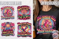 Bible Quote Clipart PNG Sublimation 4 Designs Product Image 1