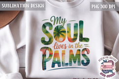 Summer Beach Sea Quote Watercolor Sublimation PNG Product Image 1