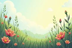 Field Of Flower Background Product Image 1