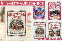 Christmas Vintage Quote Clipart PNG Sublimation 4 Design Product Image 1