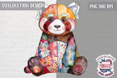 Cute Patchwork Animal Sublimation Design PNG kids t-shirt Product Image 1