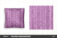 Pillow Faux Yarn Sublimation PNG, Crochet Pillow PNG Product Image 1