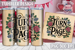 Sublimation Tumbler WRAP Vintage Quote Flowers Motivational Product Image 1