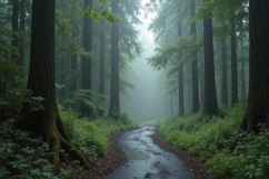 Redwoods Forest Background Wallpaper Product Image 1