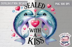 Valentine Love Animals Cute Quote Sublimation Design PNG Product Image 1