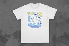 Bear Retro Environment T-shirt Design Product Image 1