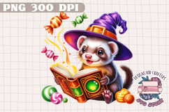 Cute Halloween Animal Autumn Sublimation design Fall KIds Product Image 1