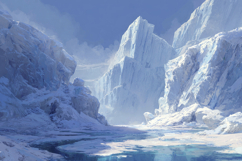 Icy Landscape Background Product Image 1
