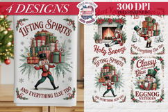 Christmas Vintage Nutcracker Clipart Sublimation 4 PNG Product Image 1
