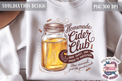 Social Homemade Food Club PNG Sublimation Design PNG Product Image 1