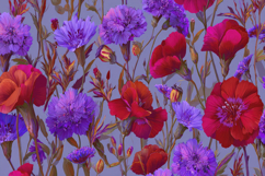 Abstract Flowers Background Wallpaper Product Image 1