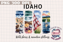 USA STATE America Brushstrokes PNG Watercolor Design Sign Product Image 1