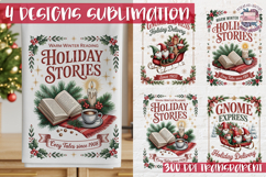 Christmas Vintage Quote Clipart PNG Sublimation 4 Design Product Image 1