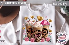 Valentine Quote Symbol Love Sublimation Design PNG Heart Product Image 1