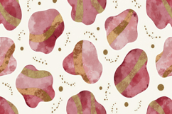Abstract Pink and Gold Watercolor Shapes Background Product Image 1