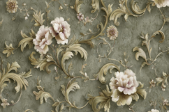 Vintage Style Floral Pattern Background Wallpaper Product Image 1