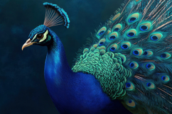 Peafowl Background Wallpaper Product Image 1
