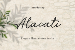Alacati | Elegant Handwritten Script Product Image 1