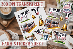 Farm sticker sheet Harvest Scrapbook PNG Vegetables Cozy Product Image 1