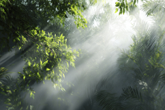 Foggy Forest Background Wallpaper Product Image 1