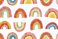 Rainbows and Circles Pattern Background Wallpaper Product Image 1