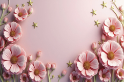 Pink Floral Background Wallpaper Product Image 1